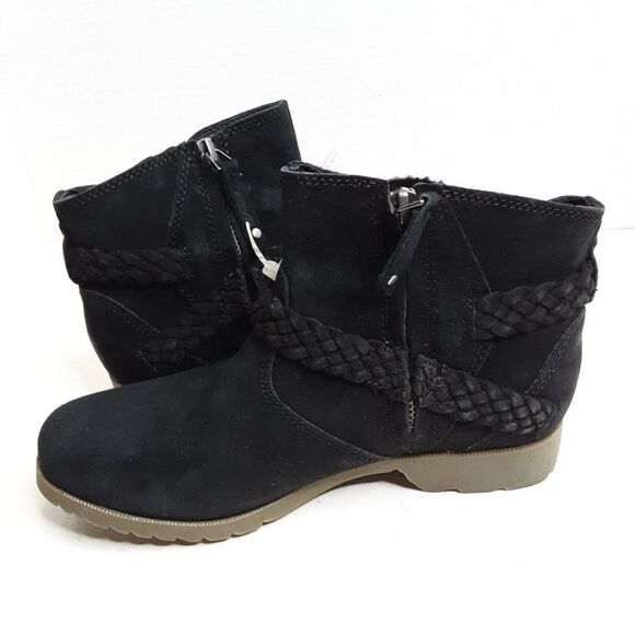 Teva Women's 6M Black Leather Ankle Boot - Picture 4 of 10